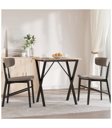 vidaXL Dining Table Legs X-Frame 60x50x73 cm Steel