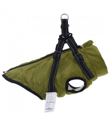 vidaXL Dog Coat Army Green L28