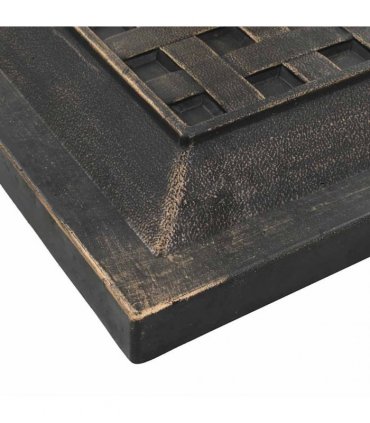 vidaXL Parasol Base Square Polyresin 12 kg Bronze