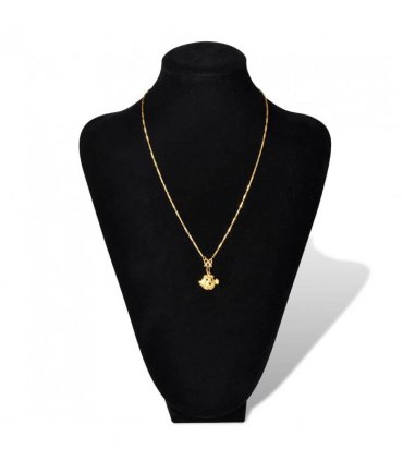 Flannel Jewelry Holder Necklace Bust Black 23 x 11.5 x 30 cm 2 pcs