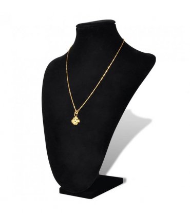 Flannel Jewelry Holder Necklace Bust Black 23 x 11.5 x 30 cm 2 pcs