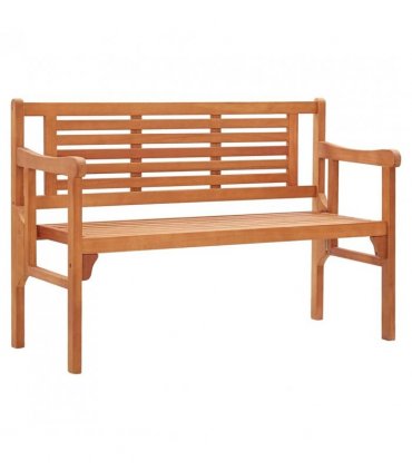 vidaXL Foldable Bench | Natural | Solid eucalyptus wood | 120 cm |  Foldable