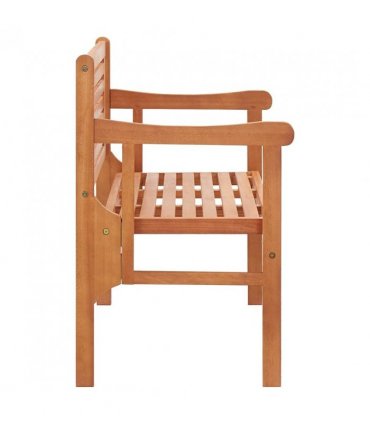 vidaXL Foldable Bench | Natural | Solid eucalyptus wood | 120 cm |  Foldable
