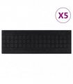 vidaXL Stair Treads 5 pcs 25x75 cm Rubber