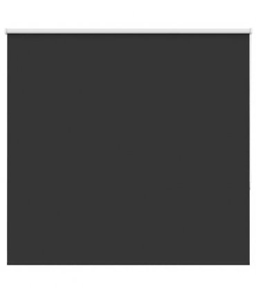vidaXL Roller Blind Blackout Black 160x150 cm Fabric Width 156.6 cm Polyester