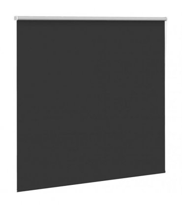 vidaXL Roller Blind Blackout Black 160x150 cm Fabric Width 156.6 cm Polyester