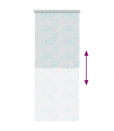 vidaXL Shower Roller Blind 120x240 cm Bubble