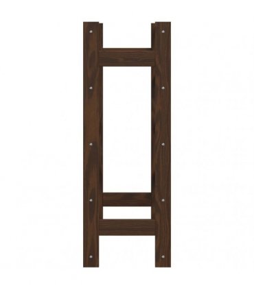vidaXL Wine Rack for 20 Bottles Brown Solid Wood Pine