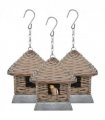 vidaXL Bird Houses 3 pcs Wicker