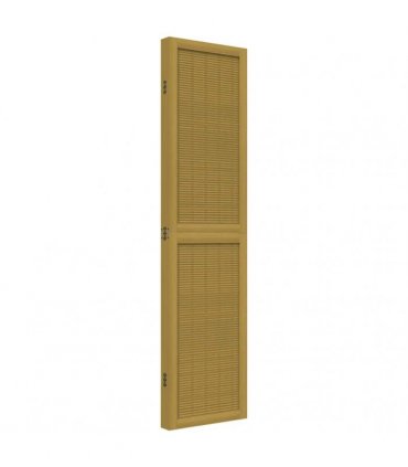 vidaXL Room Divider 4 Panels Brown Solid Wood Paulownia
