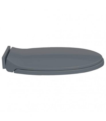 vidaXL Soft-Close Toilet Seat Grey Oval