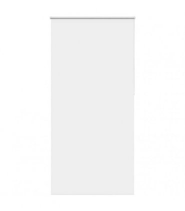 vidaXL Roller Blind Blackout White 105x230 cm Fabric Width 100.7 cm Polyester