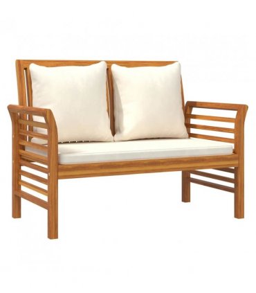 vidaXL Garden Lounge Set | Cream White | Solid Acacia wood | 2-seater