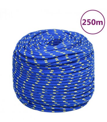 vidaXL Boat Rope Blue 6 mm 250 m Polypropylene