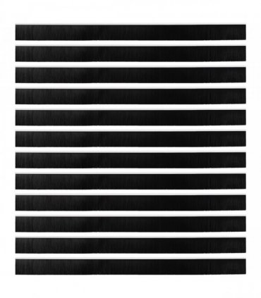 vidaXL Self-adhesive Door Brush Seals 12 pcs White 100 cm