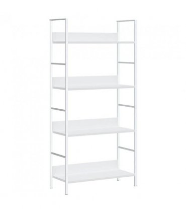 vidaXL 4-Layer Book Shelf White 60x27.6x124.5 cm Engineered Wood