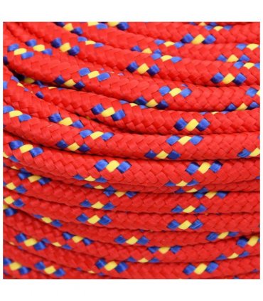 vidaXL Boat Rope Red 8 mm 25 m Polypropylene