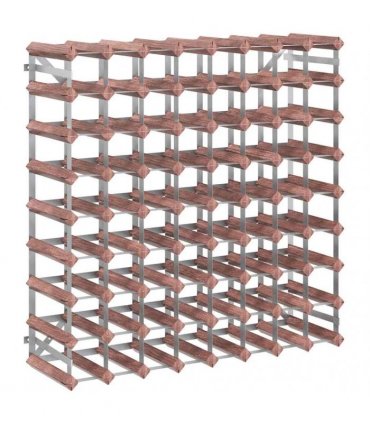 vidaXL Wine Rack for 72 Bottles Brown Solid Wood Pine