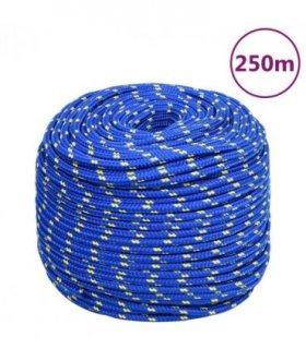 vidaXL Boat Rope Blue 8 mm 250 m Polypropylene