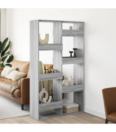 vidaXL Room Divider Grey Sonoma 100x33x175 cm Engineered Wood
