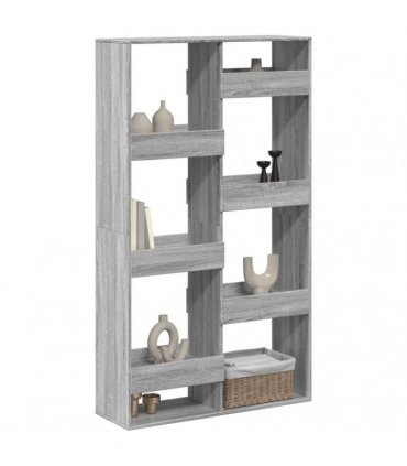 vidaXL Room Divider Grey Sonoma 100x33x175 cm Engineered Wood