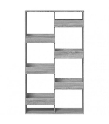 vidaXL Room Divider Grey Sonoma 100x33x175 cm Engineered Wood