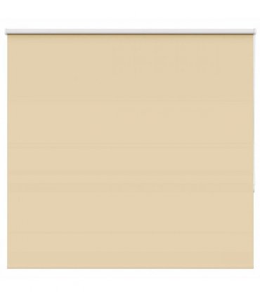 vidaXL Roller Blind Blackout Beige 160x175 cm Fabric Width 156.6 cm Polyester