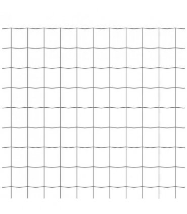 vidaXL Euro Fence Steel 10x1 m Grey