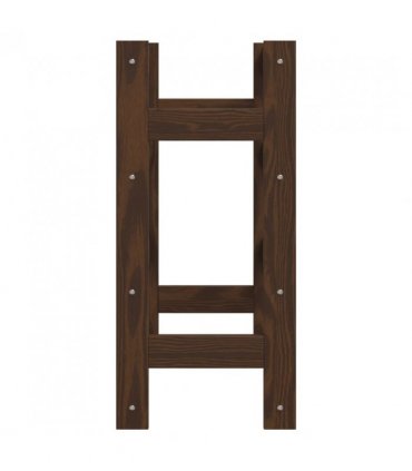 vidaXL Wine Rack for 16 Bottles Brown Solid Wood Pine