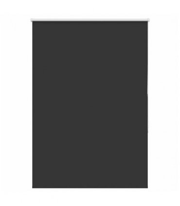 vidaXL Roller Blind Blackout Black 115x175 cm Fabric Width 110.7 cm Polyester
