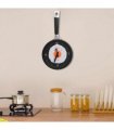vidaXL Wall Clock with Fried Egg Pan Design 18.8 cm