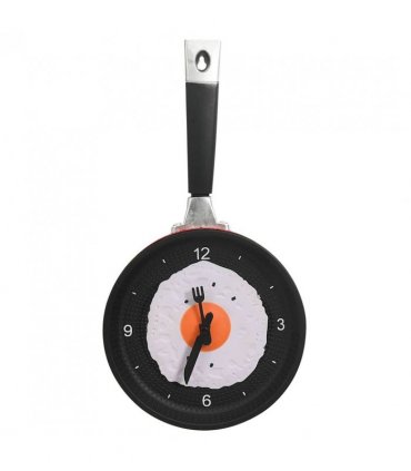 vidaXL Wall Clock with Fried Egg Pan Design 18.8 cm