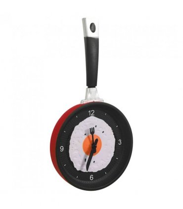 vidaXL Wall Clock with Fried Egg Pan Design 18.8 cm