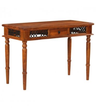 vidaXL Desk with Drawer 110x50x76 cm Solid Wood Acacia