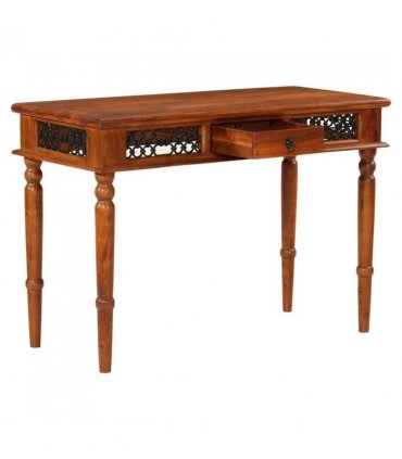 vidaXL Desk with Drawer 110x50x76 cm Solid Wood Acacia