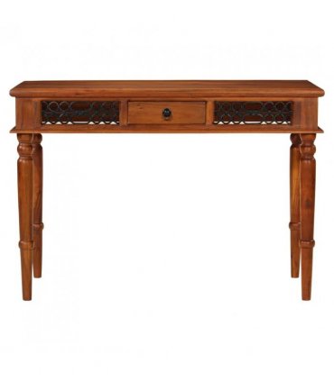 vidaXL Desk with Drawer 110x50x76 cm Solid Wood Acacia