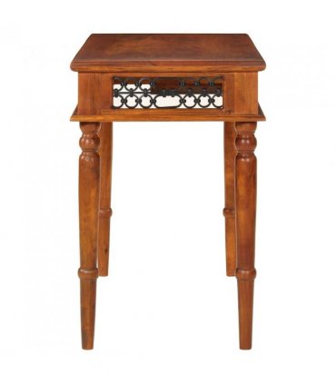 vidaXL Desk with Drawer 110x50x76 cm Solid Wood Acacia