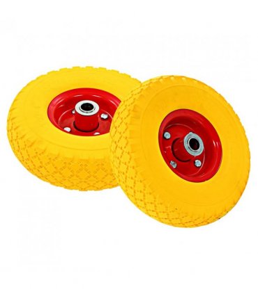 vidaXL Sack Truck Wheels 4 pcs Solid PU 3.00-4 (245x82)