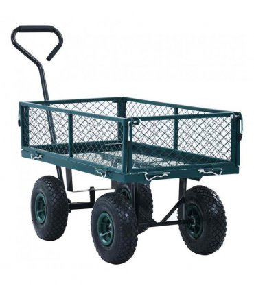 vidaXL Garden Hand Trolley Green 250 kg