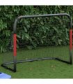 vidaXL Soccer Goal with Net Red and Black 90x48x71 cm Steel