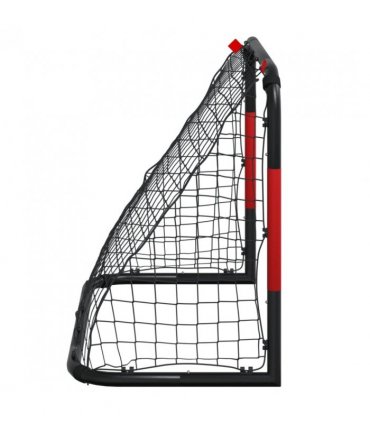 vidaXL Soccer Goal with Net Red and Black 90x48x71 cm Steel