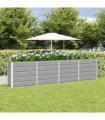 vidaXL Planter Light Grey 320 x 40 x 75 cm Steel