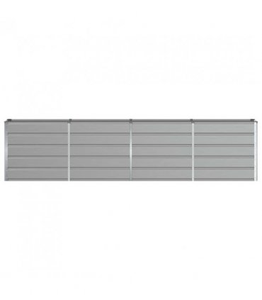 vidaXL Planter Light Grey 320 x 40 x 75 cm Steel