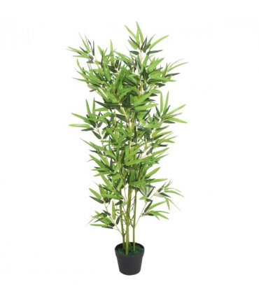 vidaXL Artificial Bamboo Plant with Pot 120 cm Green