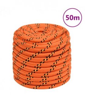 vidaXL Boat Rope Orange 18 mm 50 m Polypropylene