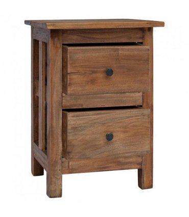 vidaXL Nightstand Solid Mahogany Wood 40x30x51 cm