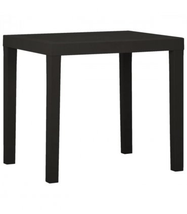vidaXL Garden Table Anthracite 79x65x72 cm Plastic