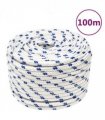vidaXL Boat Rope White 12 mm 100 m Polypropylene