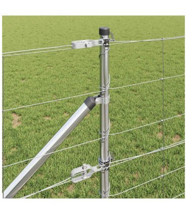 vidaXL Welded Wire Fence with Spikes 100 x 0.8 m Galvanised Steel Mesh
