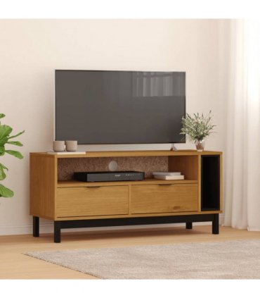 vidaXL TV Cabinet FLAM 110x40x50 cm Solid Wood Pine